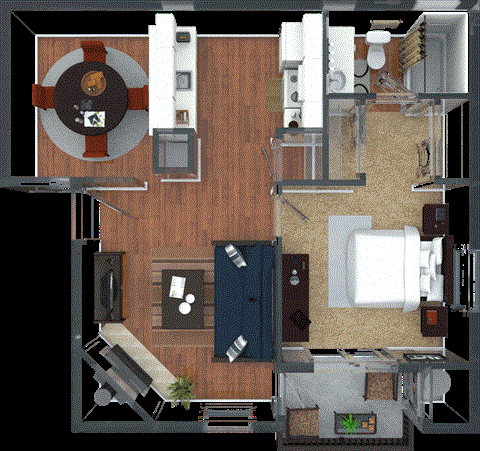 1 bed 1 bath at Rocklin Manor  Apartments, California